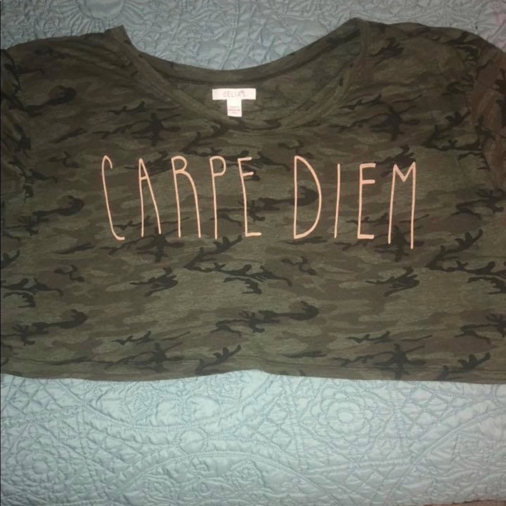 Camp printed crop top💋